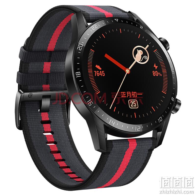 9日0点：HUAWEI 华为 WATCH GT2 新年红 智能手表 46mm