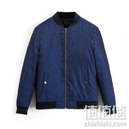  男子棒球领基础羽绒外套