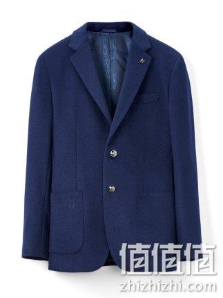  男子单排两粒扣西服