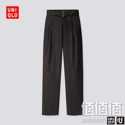  U系列 全棉斜纹打褶裤 425601
