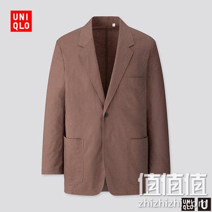  优衣库 U系列 男子棉麻混纺休闲茄克 427652