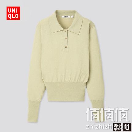  优衣库 U系列 女子POLO针织衫(长袖) 425673