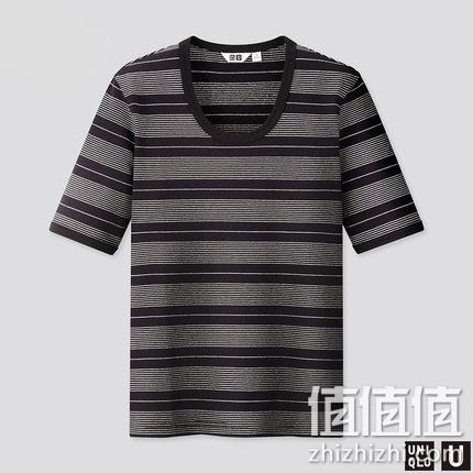  U系列 修身条纹T恤(短袖) 428177