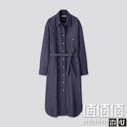  U系列 牛仔衬衫式连衣裙  426031