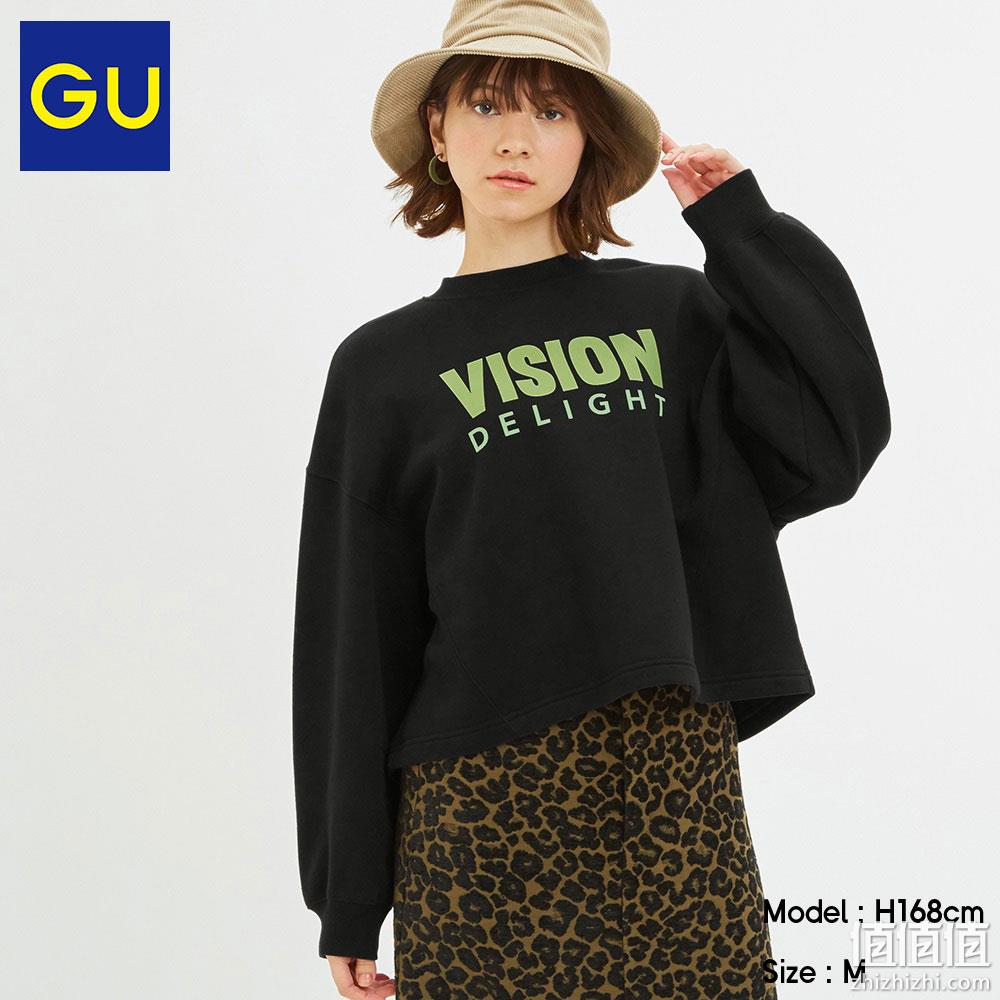  GU极优女装套头卫衣