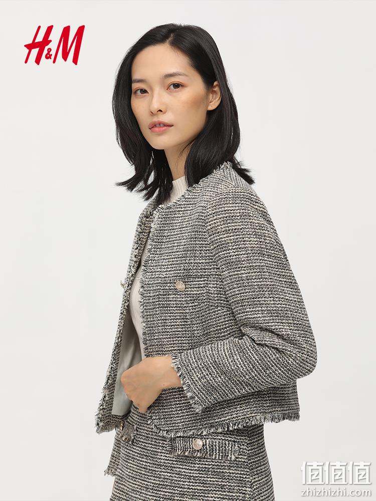  HM 气质梭织女士短外套