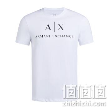  ARMANI EXCHANGE 阿玛尼奢侈品20春夏男士针织T恤衫 8NZTCJ-Z8H4Z-20S WHITE-1100 M	
