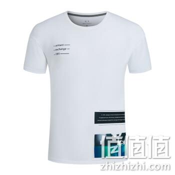  ARMANI EXCHANGE 阿玛尼奢侈品男士短袖针织T恤衫 6ZZTAU-ZJBUZ WHITE-1100 L	