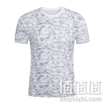  ARMANI EXCHANGE阿玛尼奢侈品新款男士海洋生物印花修身T恤 3GZTAY-ZJH4Z WHITE-5119 L	