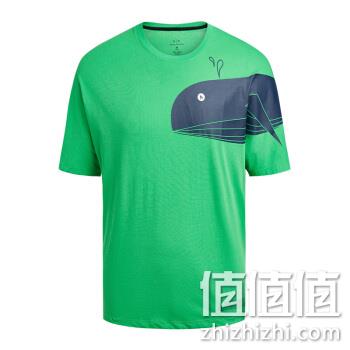  ARMANI EXCHANGE阿玛尼奢侈品男士海洋生物印花圆领短袖T恤 3GZTAV-ZJH4Z GREEN-1838 L	