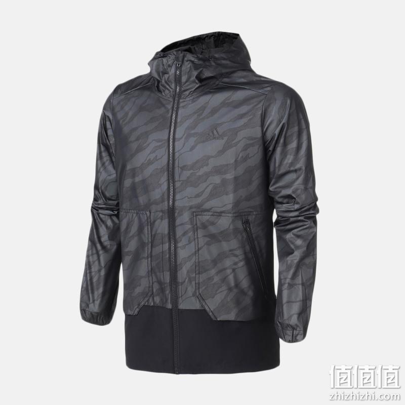  Adidas EI WB CAMO 男子宽松梭织夹克