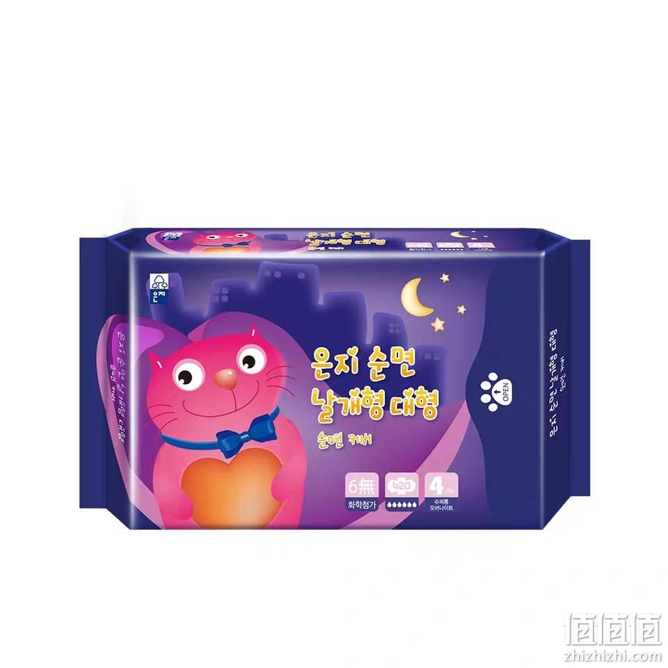  恩芝 猫小菲 夜用卫生巾42cm 4片/包