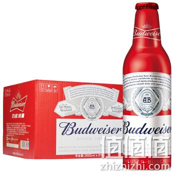  百威（Budweiser）啤酒 铝瓶装 小瓶 355ml*24瓶