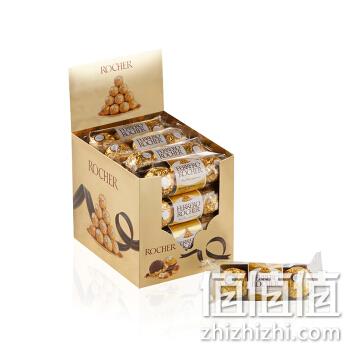  费列罗（Ferrero Rocher）进口榛果威化糖果巧克力 48粒礼盒装600g