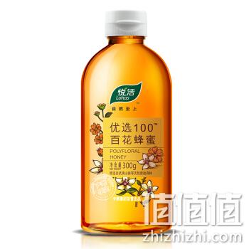  中粮 悦活 优选100 百花蜂蜜300g/瓶
