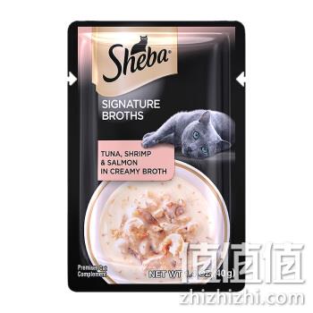 Sheba 希宝 牛奶汤配方 软包猫罐头 鲣鱼&明虾 40g