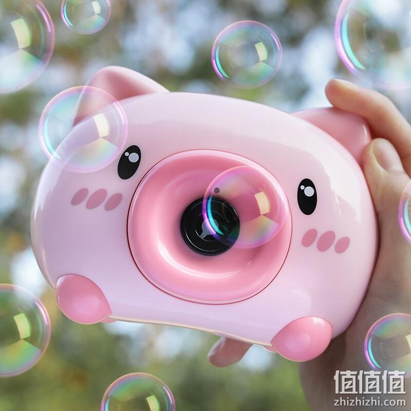 粉色小猪电动泡泡机