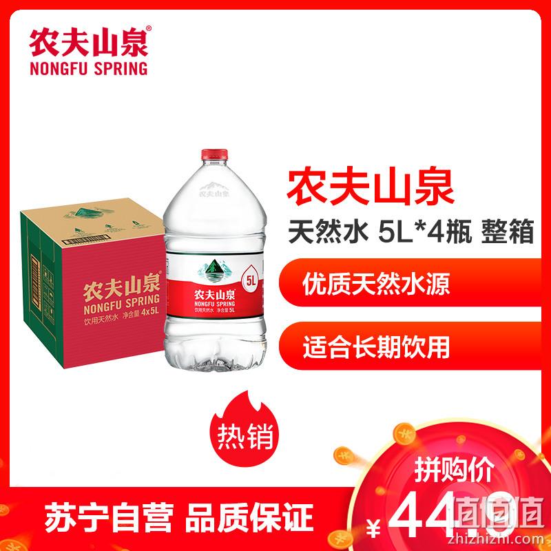  农夫山泉 天然饮用水5L*4