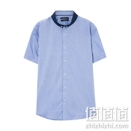  美特斯邦威 男子撞色舒适衬衣