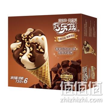  伊利 巧乐兹 香草巧克力口味脆皮甜筒 73g*6/盒