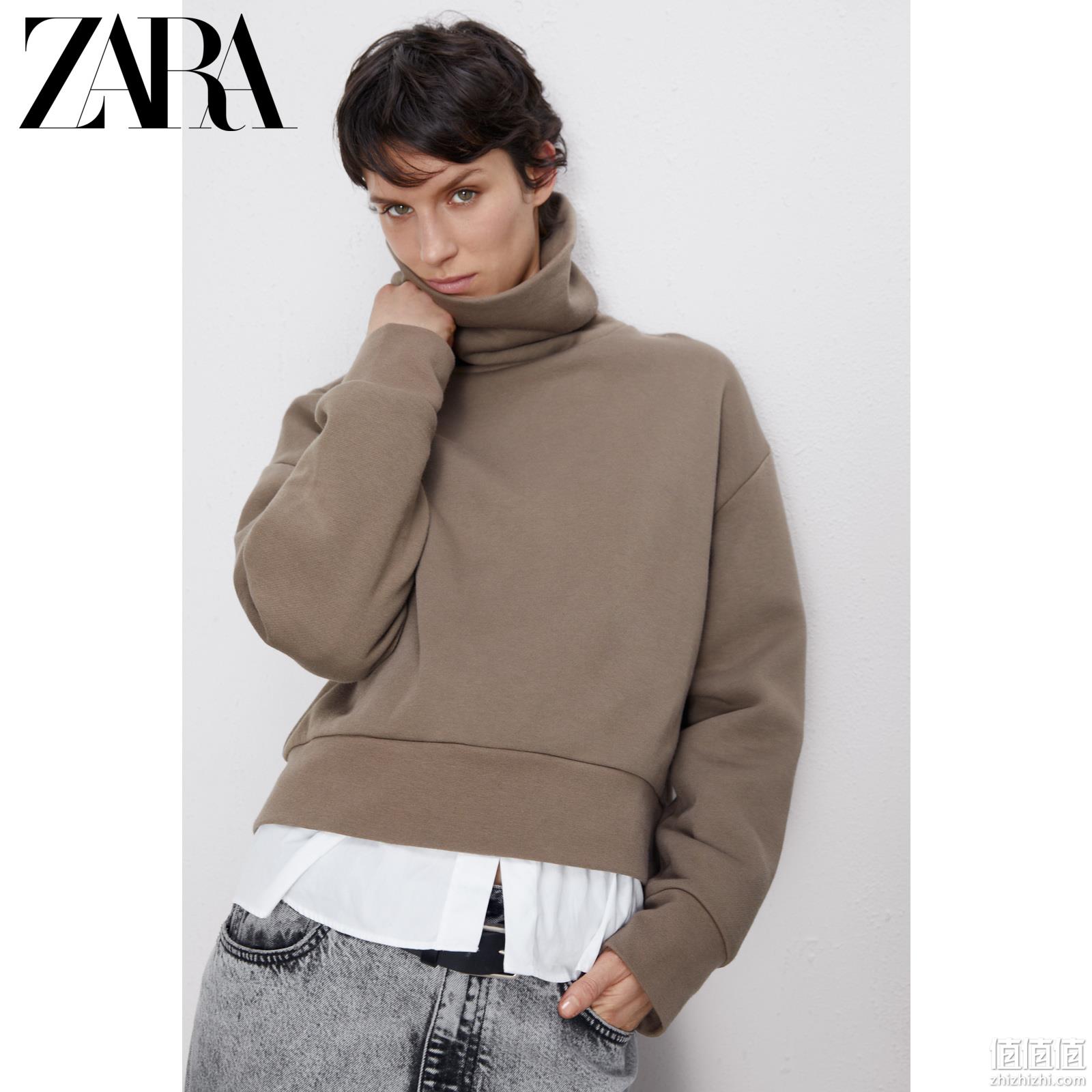  ZARA新款 女装 立领卫衣