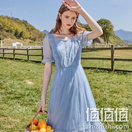  秋水伊人 女士法式初恋连衣裙