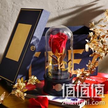  野兽派 《心中的玫瑰》音乐水晶球永生花礼盒
