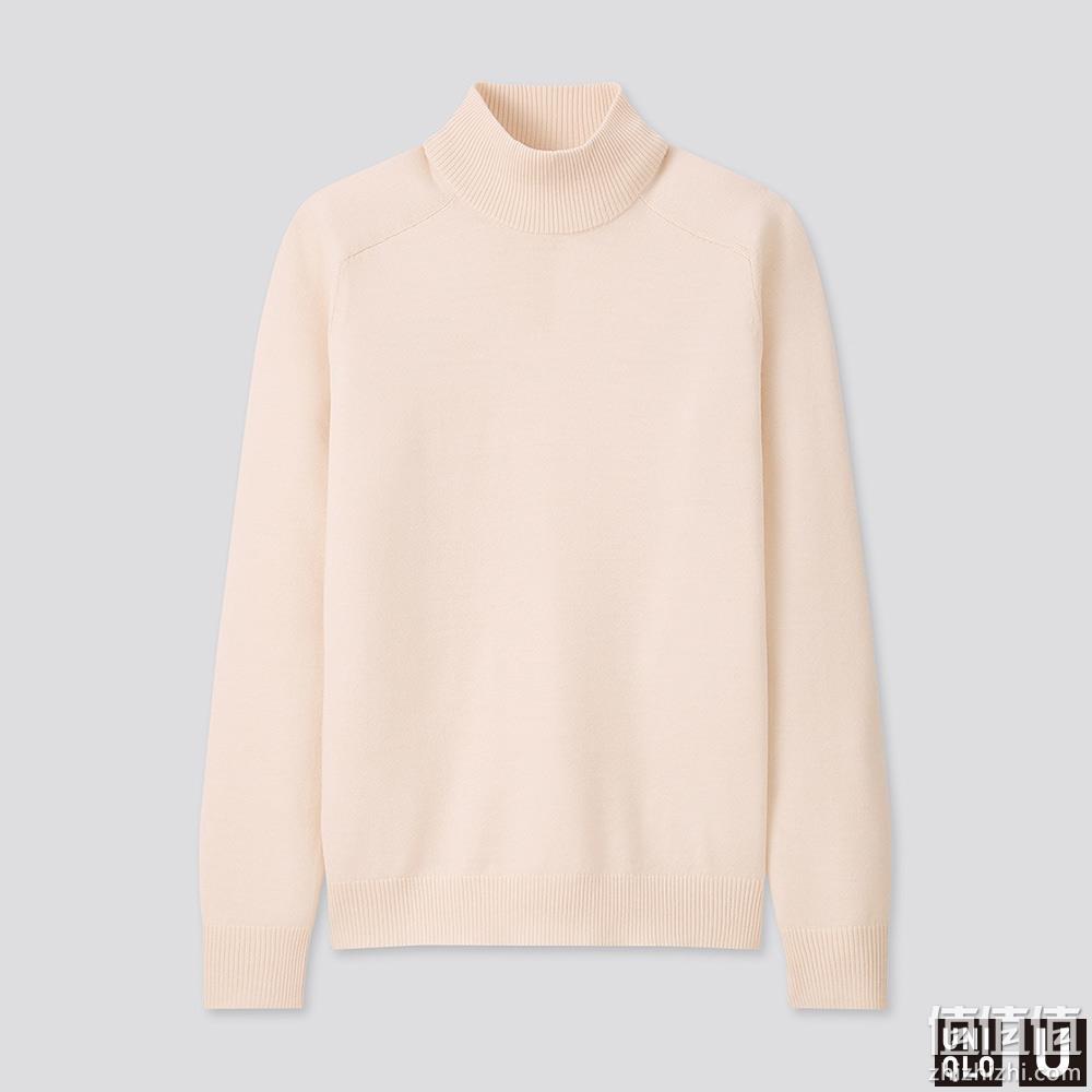  优衣库 设计师合作款 男装美利奴混纺高领针织衫