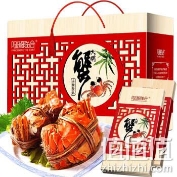  阳澄联合 大闸蟹礼券 5888型 公5.0两 母4.0两 4对8只