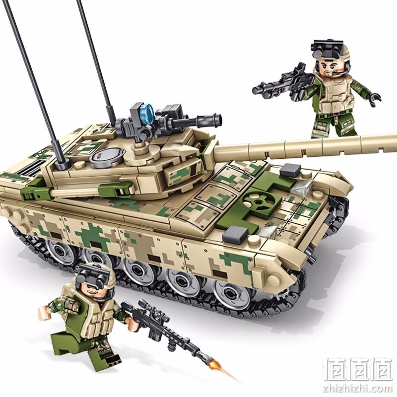  SEMBO BLOCK 森宝积木 105562 铁血重装 VT-4主战坦克 432颗粒