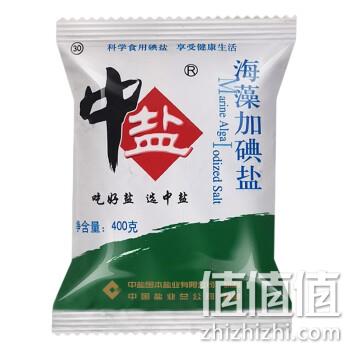  中盐 海藻加碘盐 400克*6袋