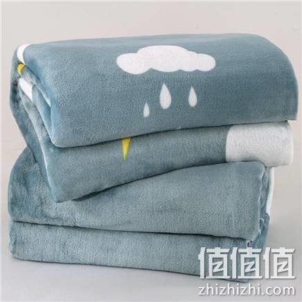  黛恒严选 珊瑚绒毛毯70*100cm 1条 颜色随机