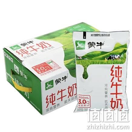  蒙牛 5月产 纯牛奶 200ml*12袋