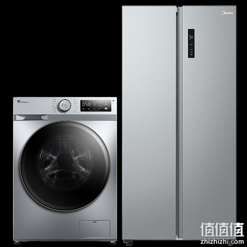  Midea 美的 BCD-470WKPZM(E) 470升冰箱+小天鹅10kg滚筒TD100PURE 冰洗套装