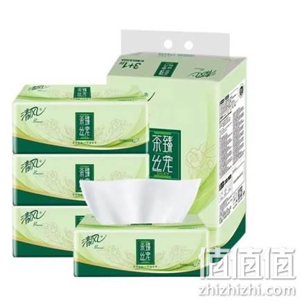 陪伴计划：Breeze 清风 原木纯品 抽纸 3层110抽*8包