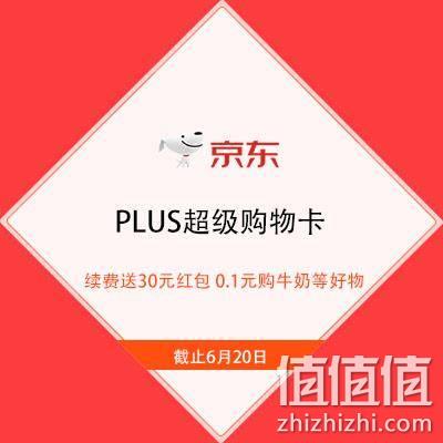  大肥肉：京东618 PLUS超级购物卡 续费送30元无门槛红包 0.1元购牛奶等好物