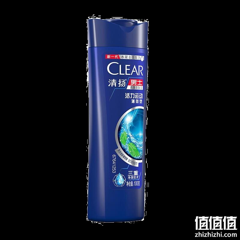  闭眼买：清扬 男士去屑洗发水 运动薄荷型 100g TJ