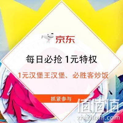  促销活动：京东 PLUS每日必抢 1元特权