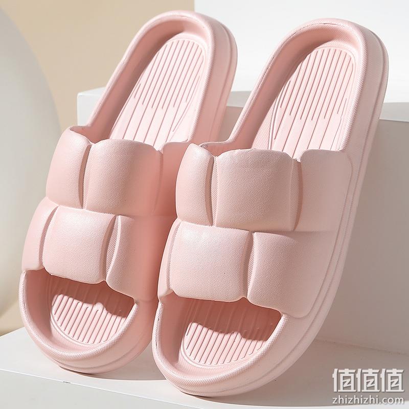  花瓣踩屎感凉拖鞋 粉色 38-39 1双装
