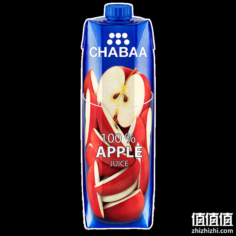   芭提娅 CHABAA 进口果汁 礼盒 100%苹果汁 1L*2件
