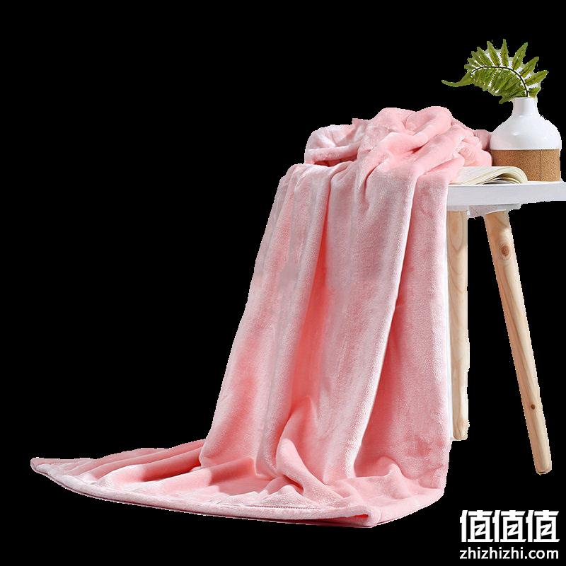  樵纪 云貂绒小毛毯 颜色随机 70x100cm