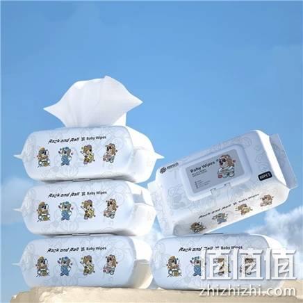  超亚 新款珍珠纹 婴儿手口柔湿巾 80抽*5包