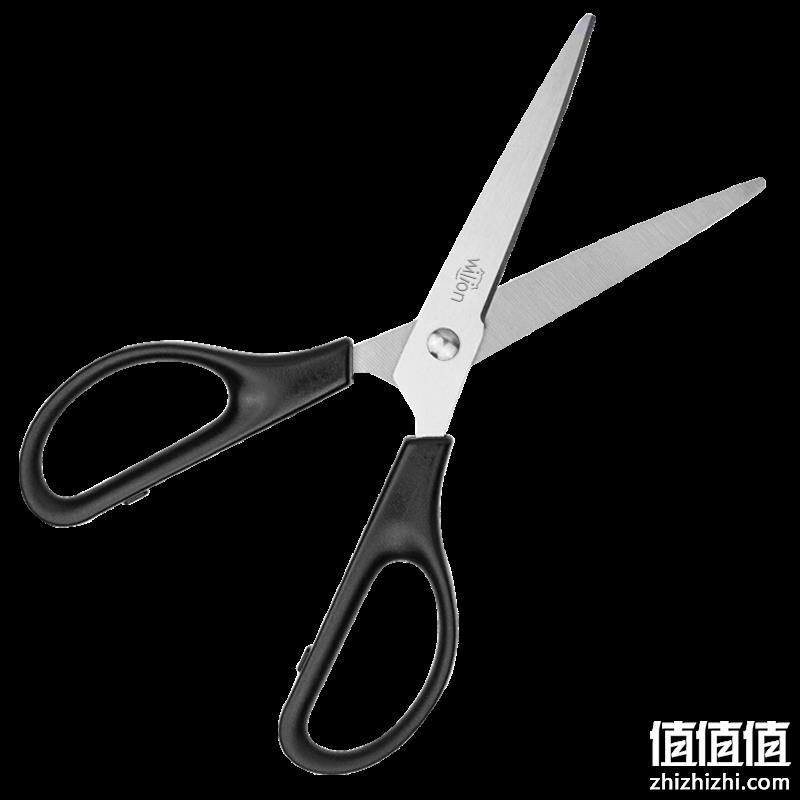  惠朗 不锈钢剪刀170mm 黑色1把