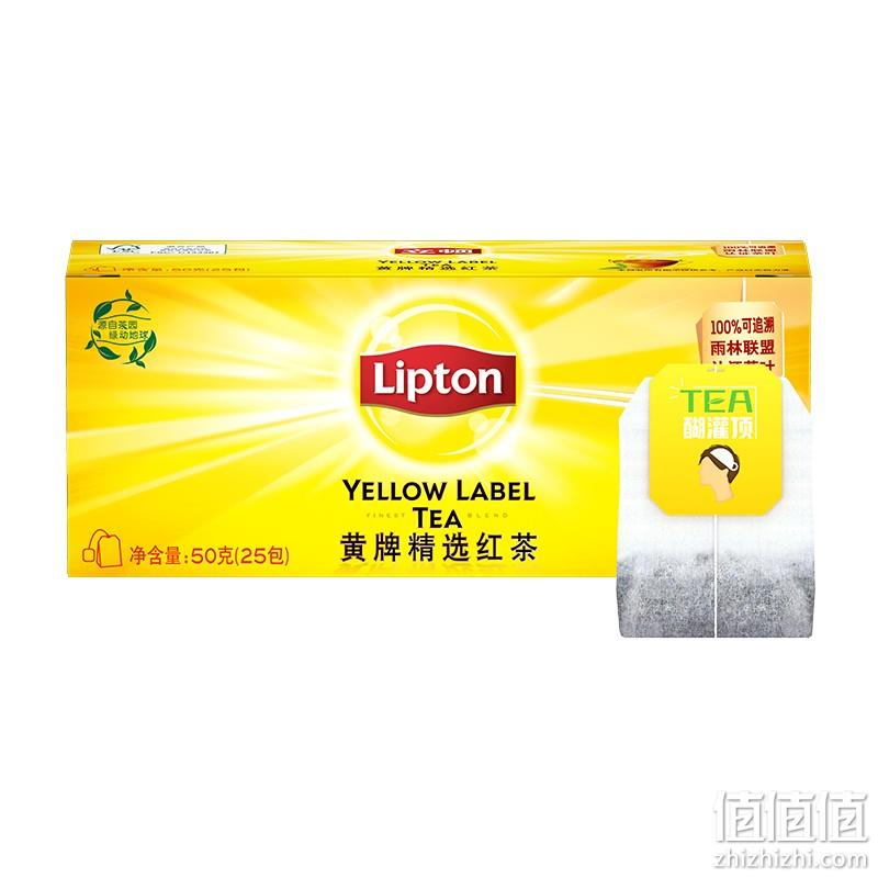  PLUS会员：立顿 红茶 2g*25包