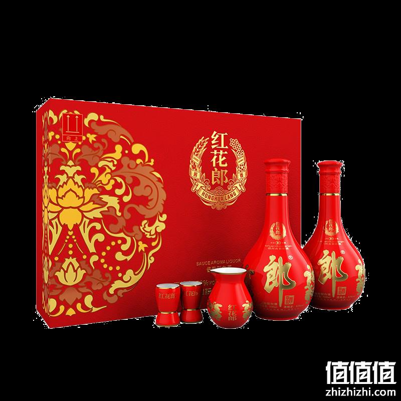  郎酒 红花郎十 53度酱香型白酒 500ml*2瓶