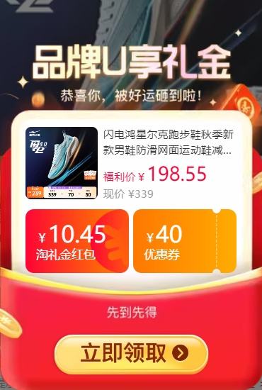 88VIP：ERKE 鸿星尔克 闪电 减震回弹专业跑鞋优惠证明