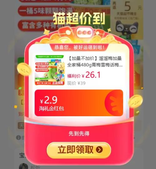 溜溜梅 加量全家桶480g 青梅雪梅话梅西梅零食 优惠证明
