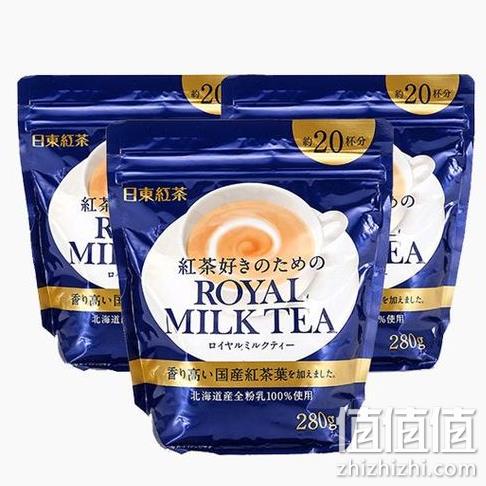 日本销量第一！日东红茶 皇家奶茶 280g*3袋 96元包邮（天猫36.8元/140g） 值值值-买手聚集的地方