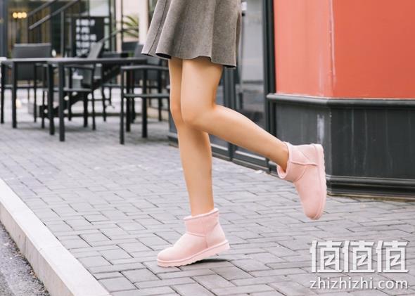 网易严选 女士皮毛一体鹿角可拆卸雪地靴 239元包邮 值值值-买手聚集的地方