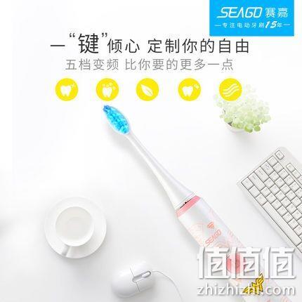 12日0点30前200件：进口杜邦刷毛+4万/分震频！2件 SEAGO 赛嘉 S2 声波电动牙刷 券后98元包邮，合49元/件 值值值-买手聚集的地方